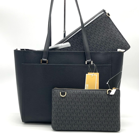 Michael Kors Maisie 3 in 1 Large Pebbled Leather Tote Bag - Picture 10 of 15